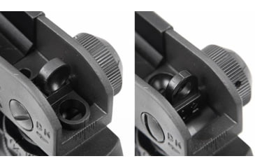 Image of Leapers UTG AR15 Enhanced Carry Handle Rear Sight, Picatinny, Black, MT-950X
