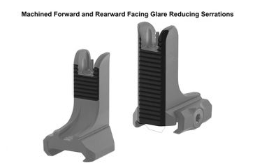 Image of Leapers UTG Top Mounted Deployable Front Sight, Black, MT-750X