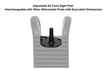 Image of Leapers UTG Top Mounted Deployable Front Sight, Black, MT-750X