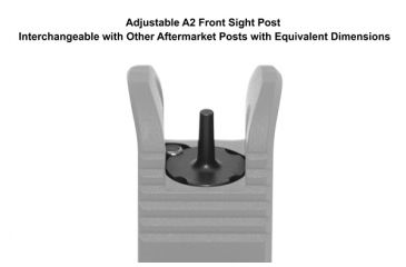 Image of Leapers UTG Top Mounted Deployable Front Sight, Black, MT-754X