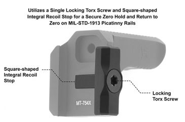 Image of Leapers UTG Top Mounted Deployable Front Sight, Black, MT-754X