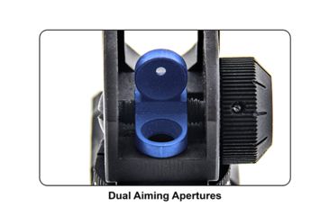 Image of Leapers UTG AR15 Super Slim Fixed Rear Sight, Picatinny, Black, MT-950RS03