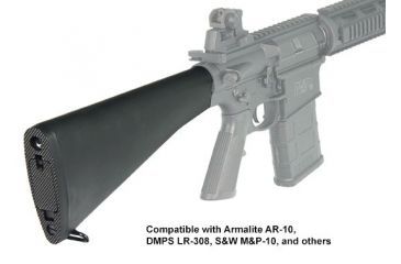Image of Leapers UTG AR308 A2 Style Fixed Buttstock Complete Assembly, Black, _x000D_ RB-T308FB