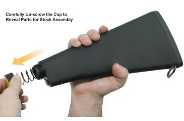 Image of Leapers UTG AR308 A2 Style Fixed Buttstock Complete Assembly, Black, _x000D_ RB-T308FB