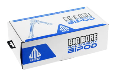 Image of Leapers UTG Big Bore Full Stability Bipod, 9 in-14 in Center Height, Black, TL-BPFS01-A