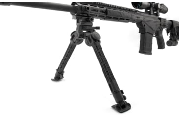 Image of Leapers UTG Big Bore Full Stability Bipod, 9 in-14 in Center Height, Black, TL-BPFS01-A