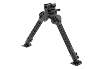 Image of Leapers UTG Big Bore Full Stability Bipod, 9 in-14 in Center Height, Black, TL-BPFS01-A