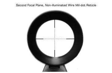 Image of Leapers UTG Classic 3-12X44mm Rifle Scope, Tube 30mm, SFP, Mil-dot, Black, SCP3-3124EAOW