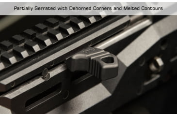 Image of Leapers UTG CZ Scorpion Evo 3 Charging Handle, Black, TLT-CSCH01