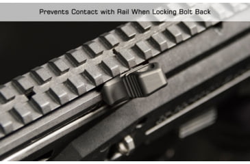 Image of Leapers UTG CZ Scorpion Evo 3 Charging Handle, Black, TLT-CSCH01