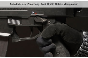 Image of Leapers UTG CZ Scorpion Evo 3 Safety Selectors, Black, TLT-CSSLT01