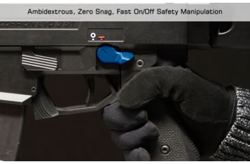 Image of Leapers UTG CZ Scorpion Evo 3 Safety Selectors, Blue, TLT-CSSLT01B