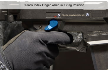 Image of Leapers UTG CZ Scorpion Evo 3 Safety Selectors, Blue, TLT-CSSLT01B