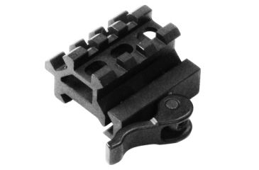 Image of Leapers UTG LE Rated Double Rail/3 Slot Angle Mount w/Integral QD Lever Lock MAD0340