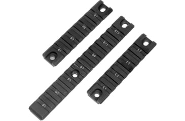 Image of Leapers UTG G36 Picatinny Rail Set, 1 Long/2 Short Rails, Black, MNT-P503