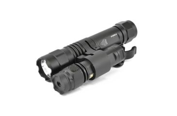 Image of Leapers UTG Laser and Weapon Light, Gen 2, CR123/CR2, Green Laser/White, 400 Lumens, Black, LT-ELP39Q-A