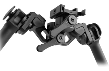 Image of Leapers UTG Goliath Bipod, 8in - 12in, Picatinny, Black, TL-BPFS02Q