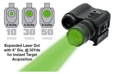 Image of Leapers UTG Instant Target Aiming BullDot Compact Green Laser, _x000D_ SCP-LS289S