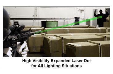 Image of Leapers UTG Instant Target Aiming BullDot Compact Green Laser, _x000D_ SCP-LS289S