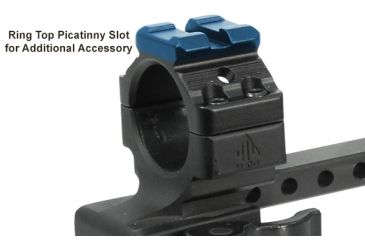 Image of Leapers UTG Integral QD 1in Ring 2 Slot 56mm 100mm Base 15mm S Picatinny Mount M1B56100R2
