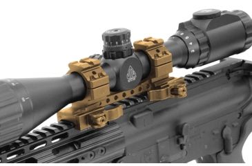 Image of Leapers UTG Integral QD 1in Ring 2 Slot 56mm 100mm Base 20mm S Picatinny Mount M1C56100R2