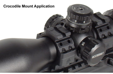 Image of Leapers UTG Integral QD 1in Ring 2 Slot 56mm 100mm Base 20mm S Picatinny Mount M1C56100R2