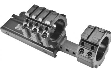 Image of Leapers UTG Integral QD Offest 30mm 4 Slot 40mm High 70mm Base Picatinny Mount M3S40070R4