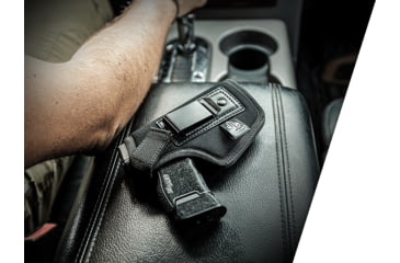 Image of Leapers UTG IWB Belt Holster, Right Hand, Black, PVC-H389B