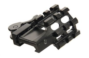Image of Leapers UTG LE Rated Quad-Rail/2 Slot Angle Mount w/Integral QD Lever Lock System MAQ022255, EDEMO1