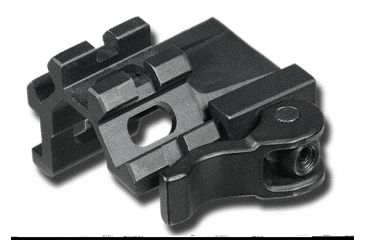 Image of Leapers UTG LE Rated Quad-Rail Single Slot Angle Mount with Integral QD Lever Lock System MAQ012245