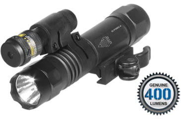 Image of Leapers UTG Light/Red Laser Combo, 400 Lumen, Integral Mount, Black, LT-ELP38Q-A