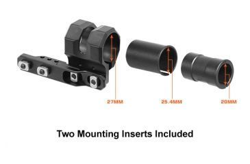 Image of Leapers UTG M-LOK Offset Flashlight Ring Mount, Matte Black RG-FL27MC