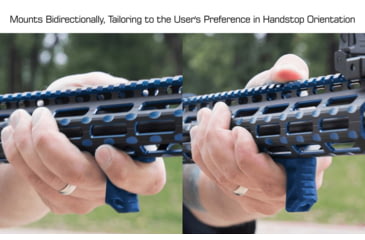 Image of Leapers UTG M-LOK Ultra Slim Handstop, Blue, TL-HSM01B