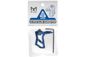 Image of Leapers UTG M-LOK Ultra Slim Handstop, Blue, TL-HSM01B