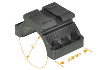 Image of Leapers UTG Max Strength Picatinny Slot Top Cover Ring, 1in Dia, 25mm Width RG1TR125
