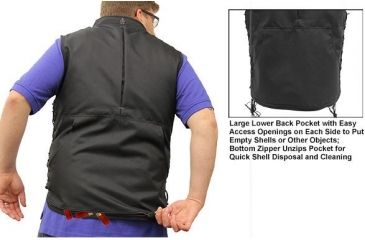Image of Leapers UTG Mens Adjustable Fit(S - M) Sporting Vest, Black, _x000D_ PVC-VM32BB