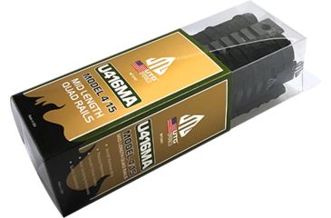 Image of Leapers UTG PRO Model 4/AR15 Mid Length Drop-in Quad Rail, Black, MTU007