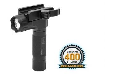 Image of Leapers UTG New Gen Compact Grip Light with QD Mount, 400 Lumen, Black, MNT-EL223GPQ-A