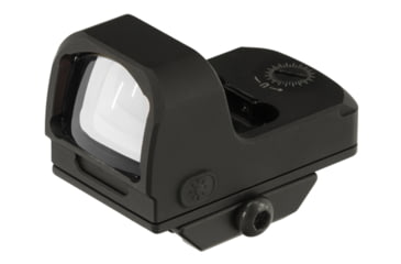 Image of Leapers UTG OP3 Micro Red Dot Sights - Reflex, 4 MOA Single Dot, Green, Adaptive Base, Black, OP-RDM20G