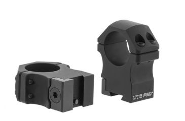 Image of Leapers UTG PRO 1in/2PCs High Profile P.O.I Dovetail Rings, Black RDU012520