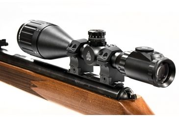 Image of Leapers UTG PRO 1in/2PCs High Profile P.O.I Dovetail Rings, Black RDU012520