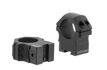 Image of Leapers UTG PRO 1in/2PCs Medium Profile P.O.I Dovetail Rings, Black RDU012515