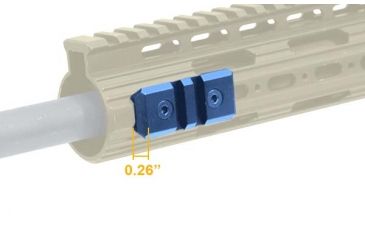 Image of Leapers UTG PRO 2-Slot Super Slim Free Float Rail Section, Flat Dark Earth MTURS01SD