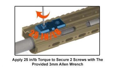 Image of Leapers UTG PRO 2-Slot Super Slim Free Float Rail Section, Flat Dark Earth MTURS01SD