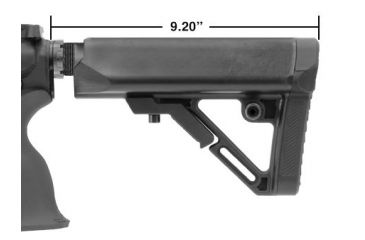 Image of Leapers UTG PRO Model 4 Ops Ready S1 Commercial-spec Stock Only, Black RBUS1BCS, EDEMO1