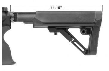 Image of Leapers UTG PRO Model 4 Ops Ready S1 Commercial-spec Stock Only, Black RBUS1BCS, EDEMO1