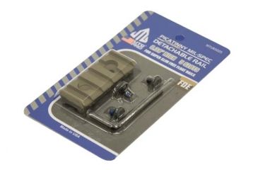 Image of Leapers UTG PRO 5-Slot Super Slim Free Float Rail Section, Flat Dark Earth MTURS02SD