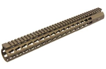 Image of Leapers UTG PRO AR15 15in. Keymod Free Float Handguard-Burnt Bronze, Gun Metal MTU019SSKZ