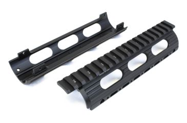 Image of Leapers UTG PRO AR15 Car Length Super Slim Drop-in Handguard Rail Extended to Upper-Black, MTU001SS, EDEMO8