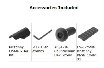 Image of Leapers UTG Pro AR15 Ops Ready S5 Fixed Stock, Black, RBUS5BMS-A